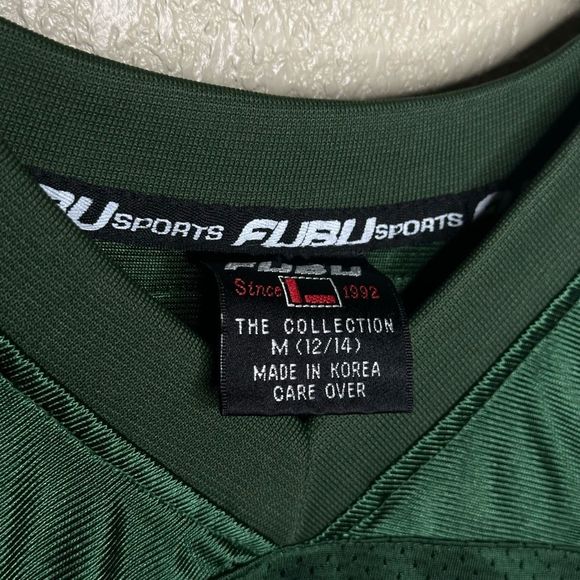 VTG FUBU Green Jersey 05 Size M - Picture 5 of 5